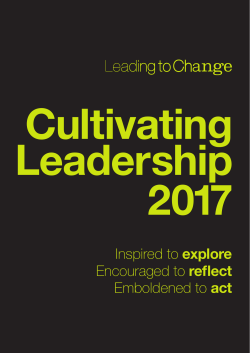 Inspired to explore Encouraged to reflect Emboldened to act