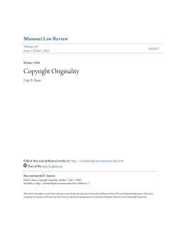 Copyright Originality