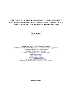 the impact of trace additives on the apparent
