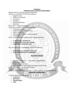 Blanket term for symptoms implying indigestion. Includes a