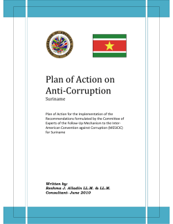 Plan of Action - Organization of American States