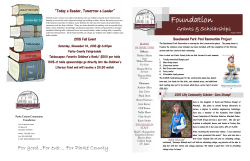 Donors - Parke County Community Foundation