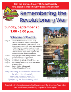 Revolutionary War Reenactment Flyer