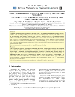 My title - Revista Mexicana de Ingenier&iacute;a Qu&iacute;mica