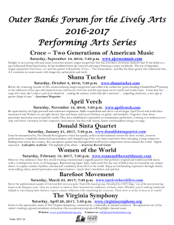 Performing Arts Series