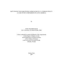 soft power and hard power approaches in u.s. foreign policy