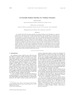 An Ensemble Kalman Smoother for Nonlinear Dynamics