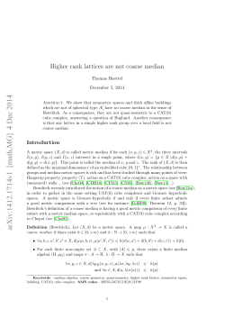 Higher rank lattices are not coarse median