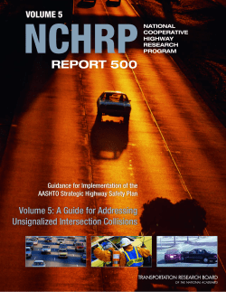 NCHRP 500 Volume 5 - Transportation Research Board