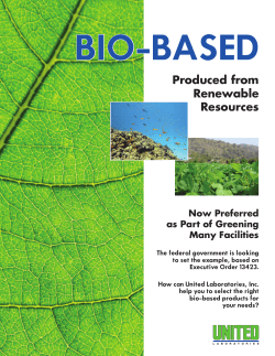 Produced from Renewable Resources