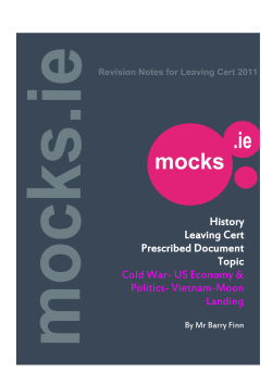 History Leaving Cert Prescribed Document Topic Cold
