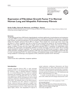 Expression of Fibroblast Growth Factor 9 in Normal Human Lung