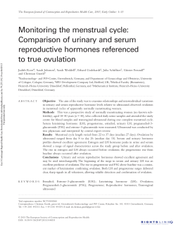 Monitoring the menstrual cycle: Comparison of urinary - green-ivf