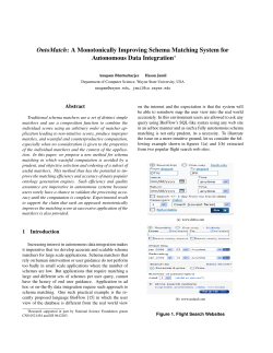 OntoMatch: A Monotonically Improving Schema Matching System for