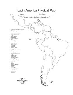 Latin America Physical Map