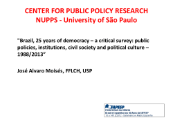 brazil, 25 years of democracy – a critical survey: public policy