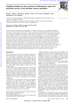 Sampling techniques for the assessment of