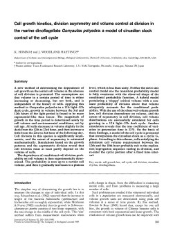 Cell growth kinetics, division asymmetry and volume control at