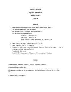 holiday homework session 2014-15 class ix