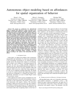 Autonomous Object Modeling Based on Affordances for Spatial