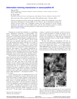 Deformation twinning mechanisms in nanocrystalline Ni