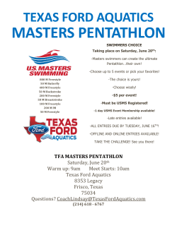 masters pentathlon - Dallas Aquatic Masters