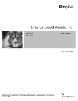 Dreyfus Liquid Assets, Inc.