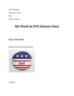 Alex`s Blog - Tewksbury Township Schools