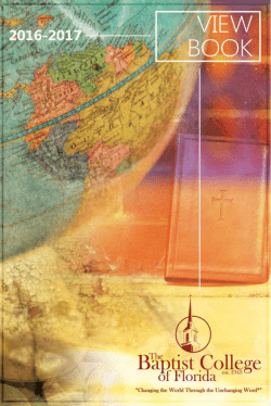 FROM THE PRESIDENT 3 - The Baptist College of Florida