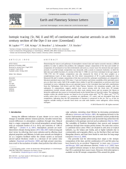 Isotopic tracing (Sr, Nd, U and Hf) of continental and marine