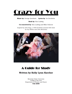 Crazy for You - Montclair State University