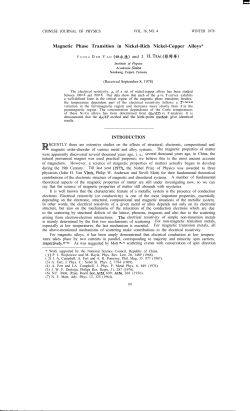 Magnetic Phase Transition in Nickel-Rich Nickel