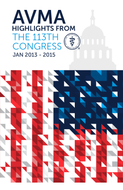 the 113th congress - American Veterinary Medical Association