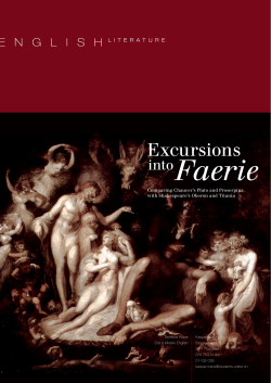 Excursions into Faerie