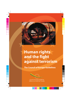 Human rights and the fight against terrorism