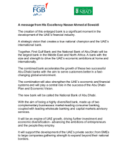 A message from His Excellency Nasser Ahmed al