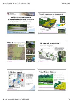 Measuring the contribution of groundwater and soil water to flooding
