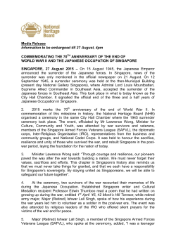 Media Release Information to be embargoed till 27 August, 4pm