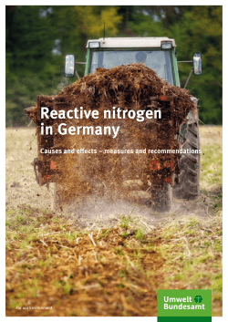 Reactive nitrogen in Germany