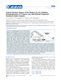 Critical Literature Review of the Kinetics for the