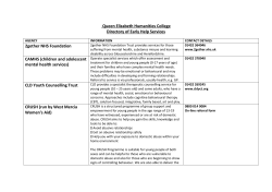Queen Elizabeth Humanities College Directory of Early Help Services