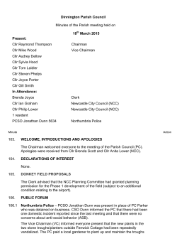 Minute - Newcastle City Council