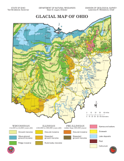 Glacial map of Ohio - Clinton County, Ohio GIS Department