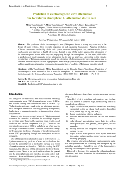 Prediction of electromagnetic wave attenuation due to water in
