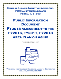 Public Information Document FY2018 Amendment to the FY2016