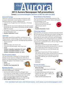 iiiiiii - The Aurora Newspaper