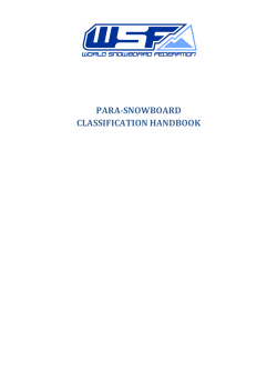 para-‐snowboard classification handbook