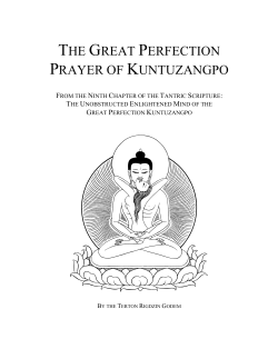 Kunzang Monlam letter format