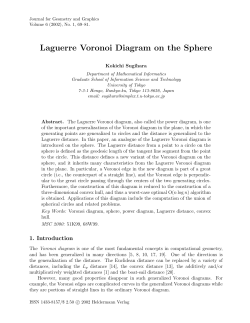 Laguerre Voronoi Diagram on the Sphere - Heldermann