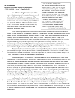 The Last Americans Environmental Collapse and the End of
